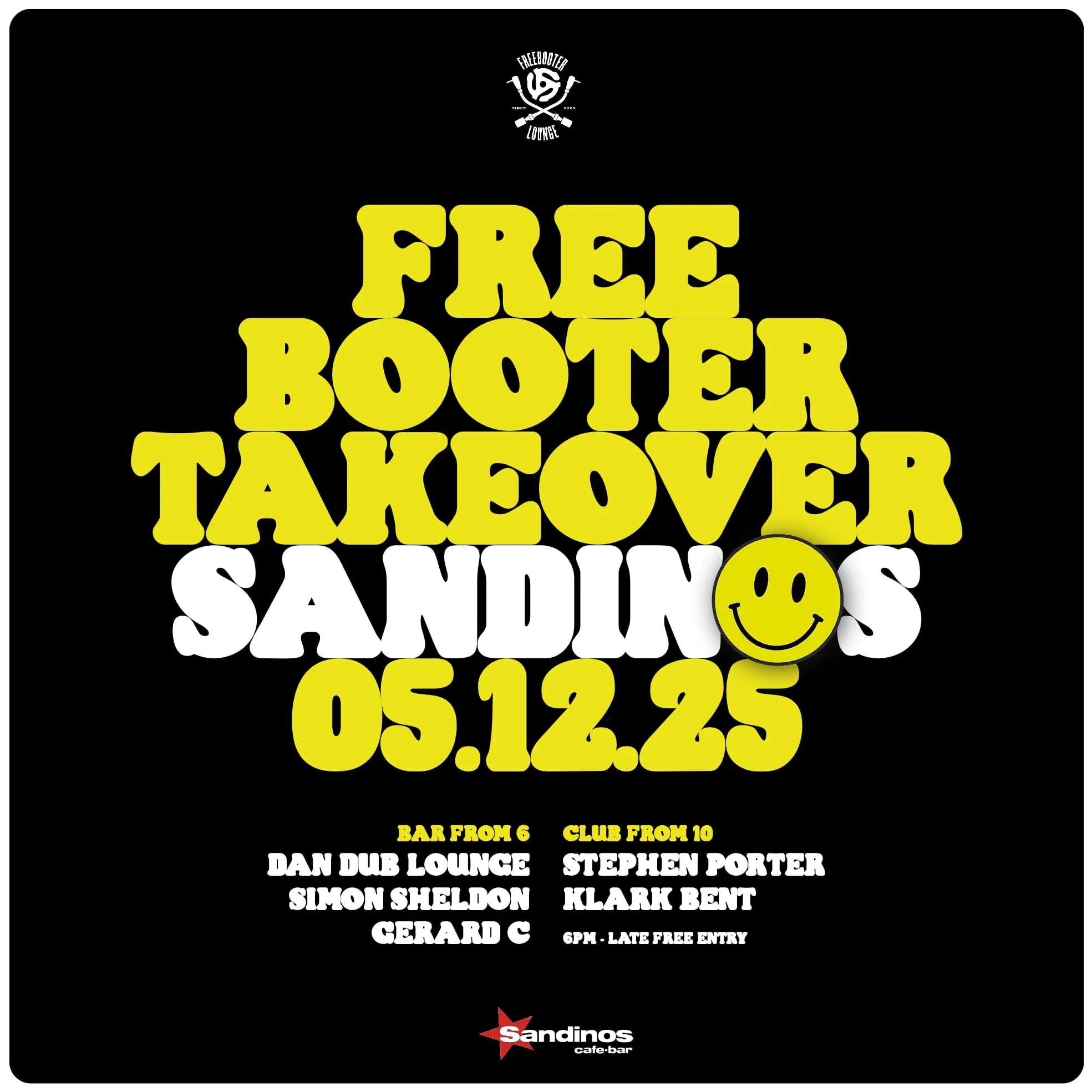 Sandinos, Derry. Freebooter takeover.