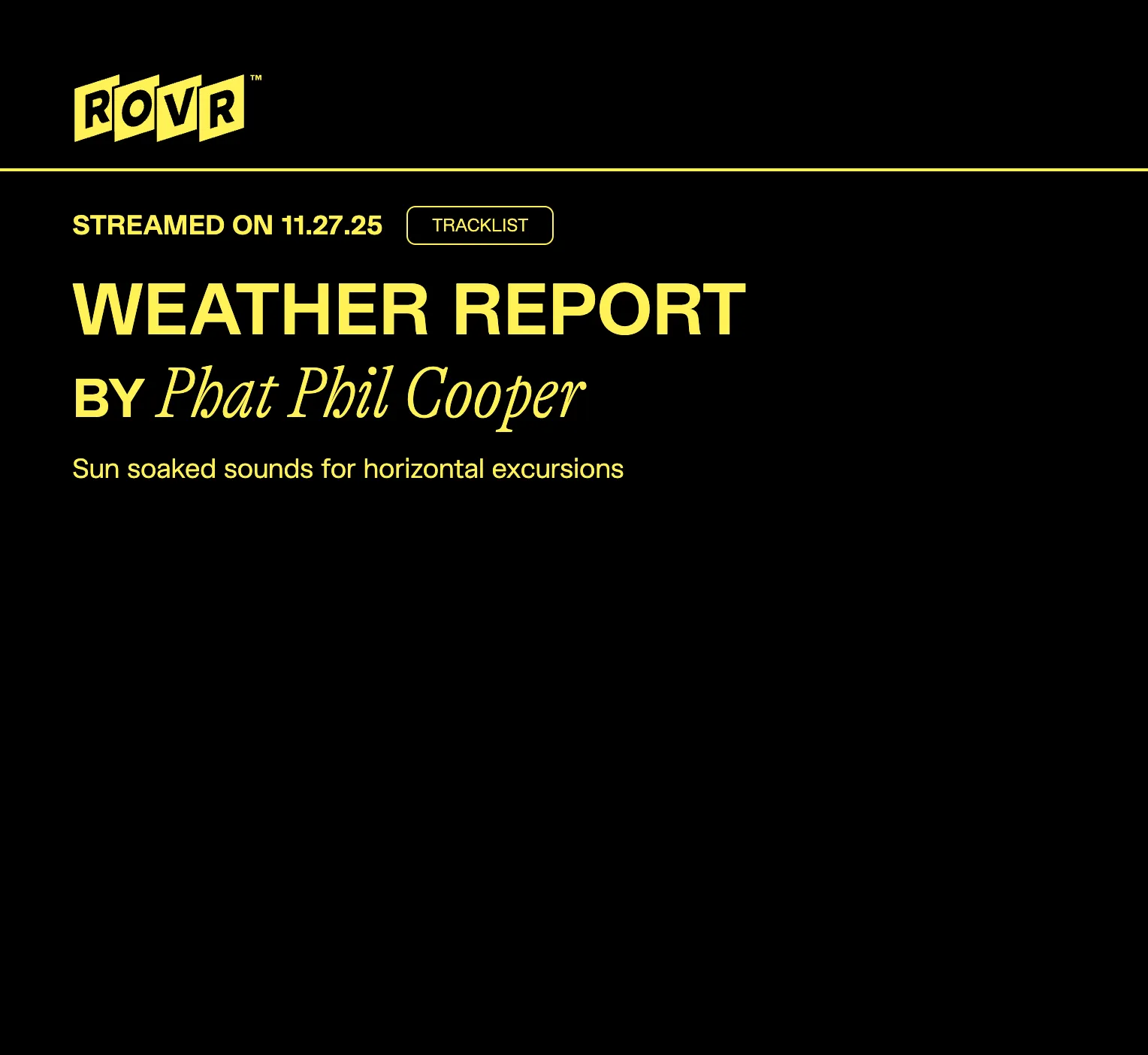 Phat Phil Cooper on ROVR